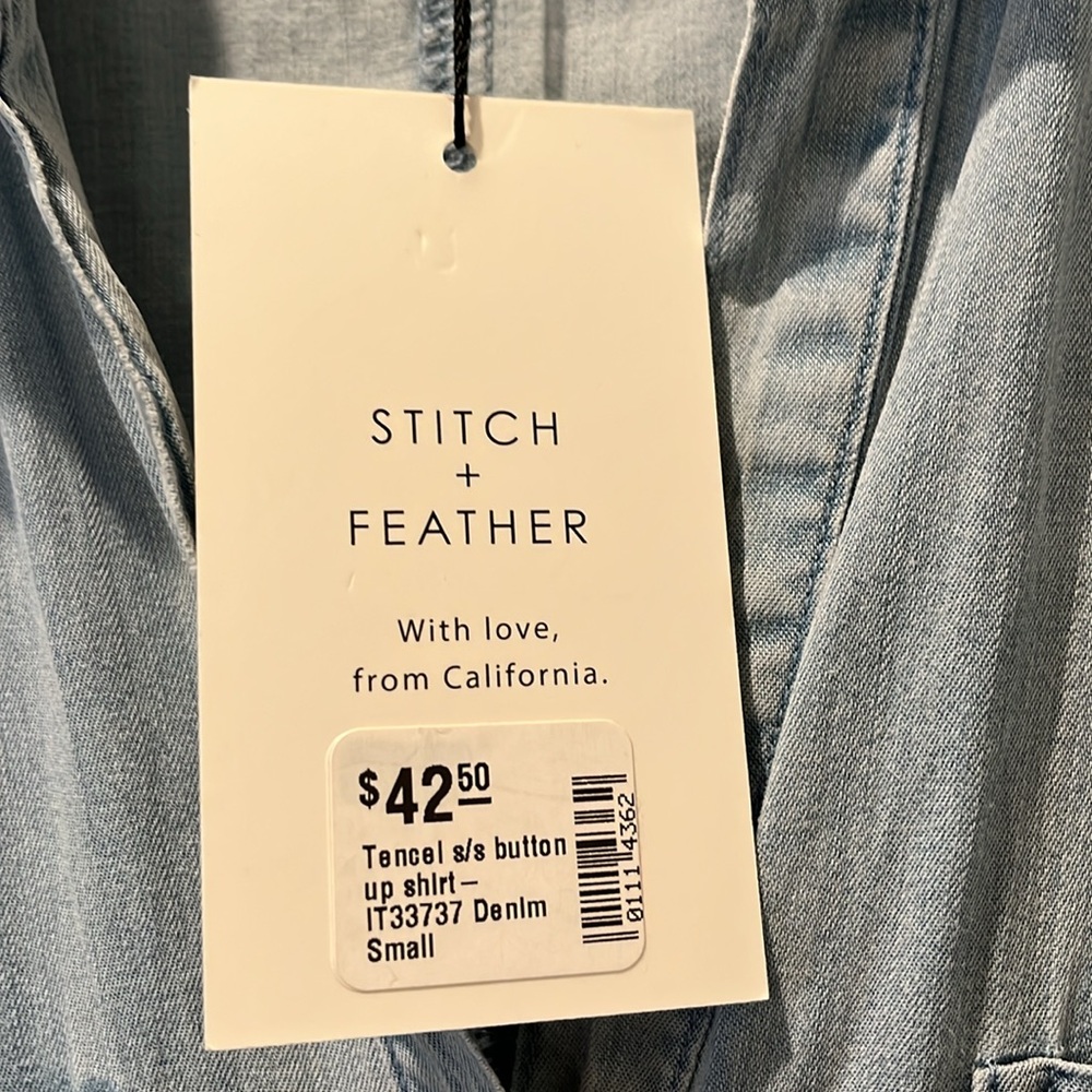 Denim Button-Up Shirt - Picture 3 of 4